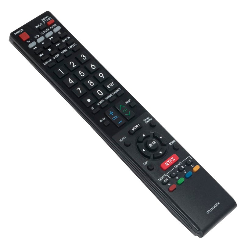 WINFLIKE GB118WJSA Replacement Smart TV Remote Control for Sharp AQUOS TV GB005WJSA GB004WJS GA890WJSA LC60C6600U LC60EQ10U LC60EQ30U LC60LE660U LC70EQ10U LC-70EQ30U LC70SQ17U LC-70SQ17U Sub GB172WJSA - Image 3